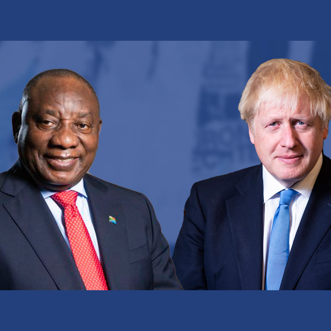 Prime Minister Boris Johnson met President Ramaphosa of South Africa at G7 summit in Cornwall