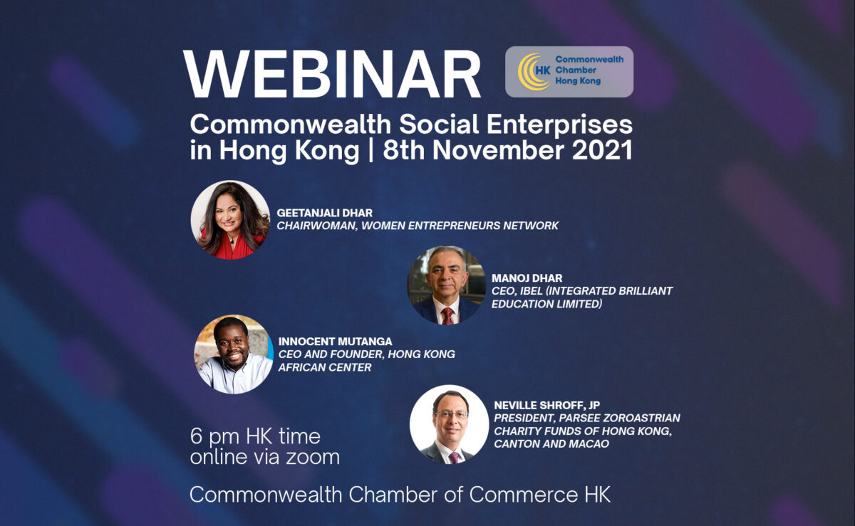 Webinar on Commonwealth Social Enterprises in Hong Kong