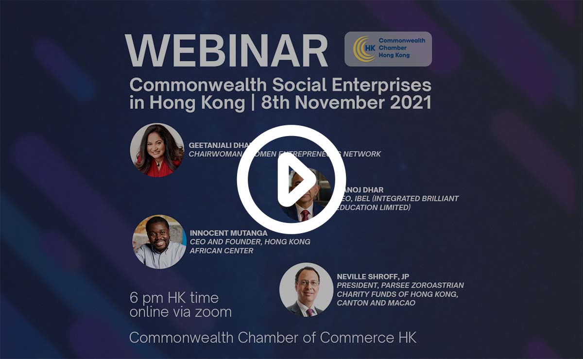 Webinar recording on Commonwealth Social Enterprises in Hong Kong | 8 November 2021